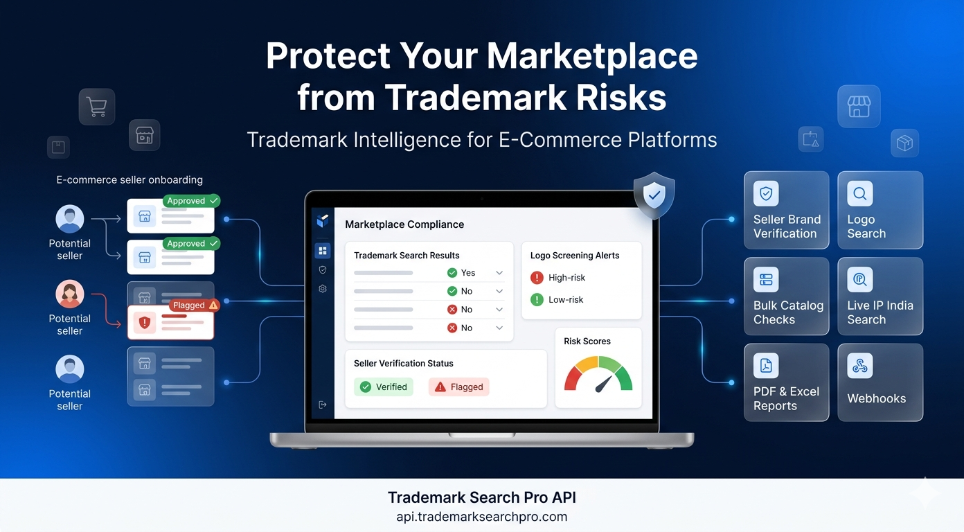 Indian Trademark API for e-commerce marketplaces by Trademark Search Pro